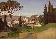 Jean-Achille Benouville View of a Roman Villa painting